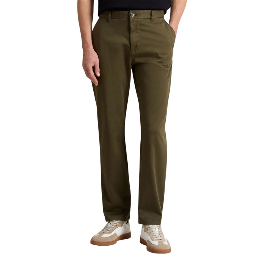 Pantaloni chino in twill di cotone elasticizzato tinti in capo da uomo Woolrich | CFWOTR02426006